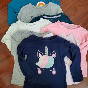 Girls 5T Long Sleeves Tee Bundle